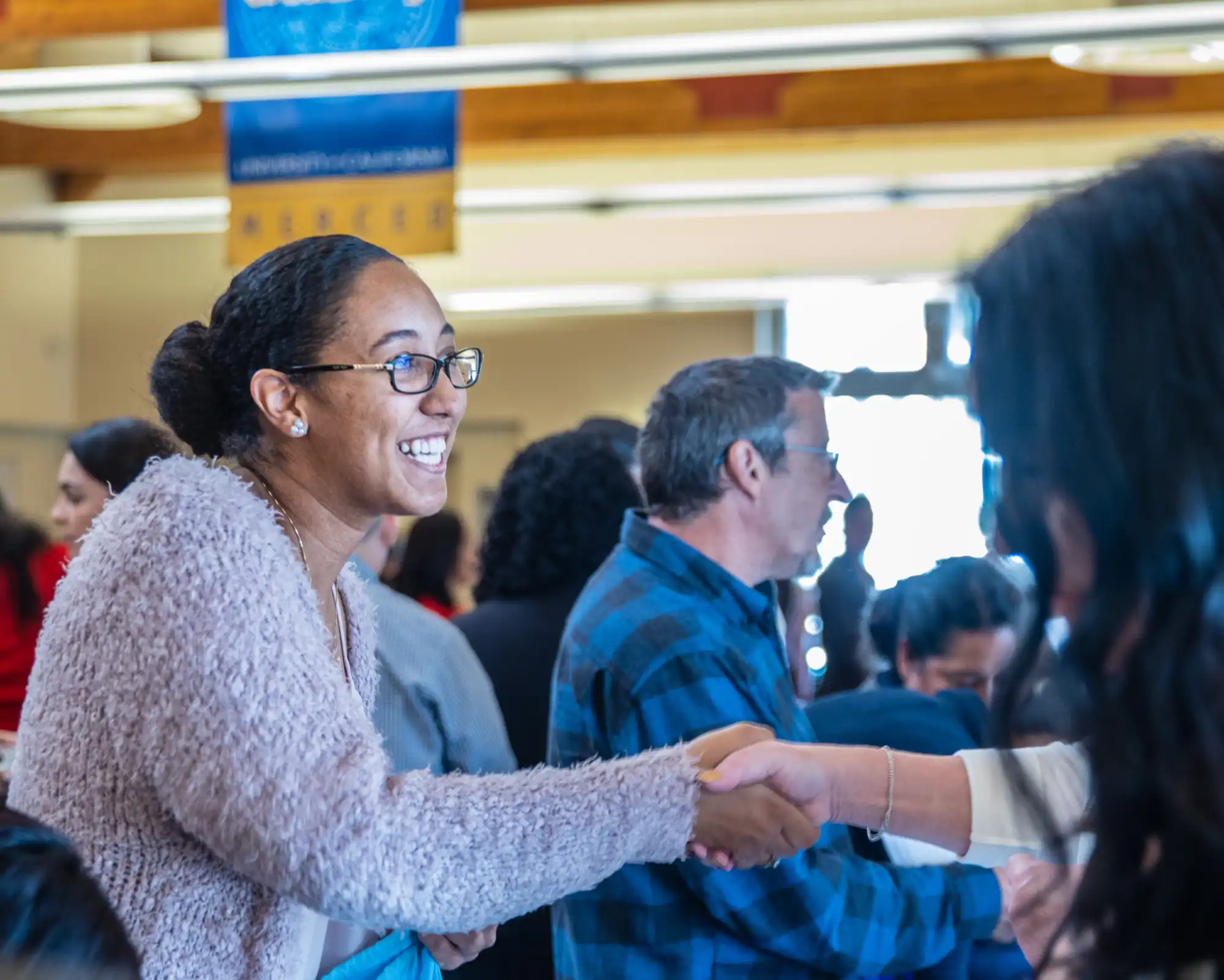 Sustainability staff on campus at UC Merced