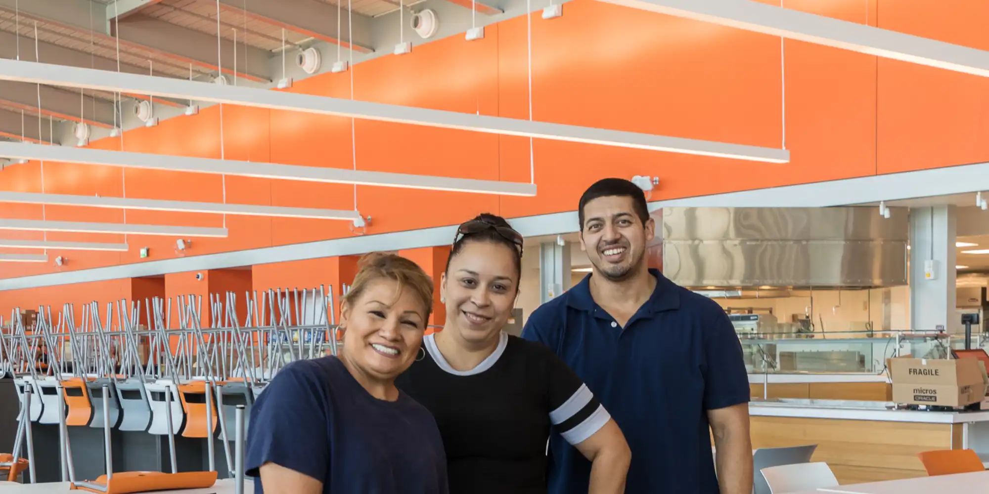 Healthy campus staff at UC Merced