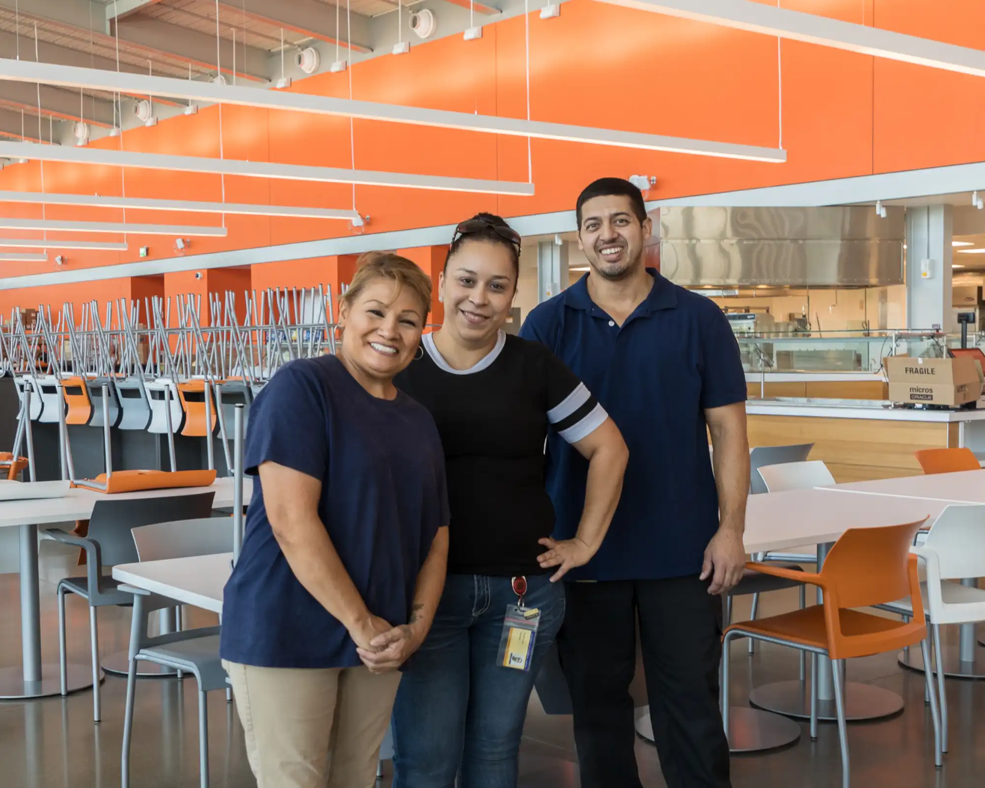 Healthy campus staff at UC Merced